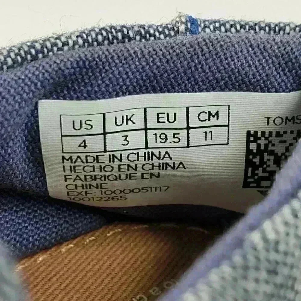 Toms Unisex Kids’ Size 4 Tiny Luca Slip-On Trainer - Picture 9 of 11